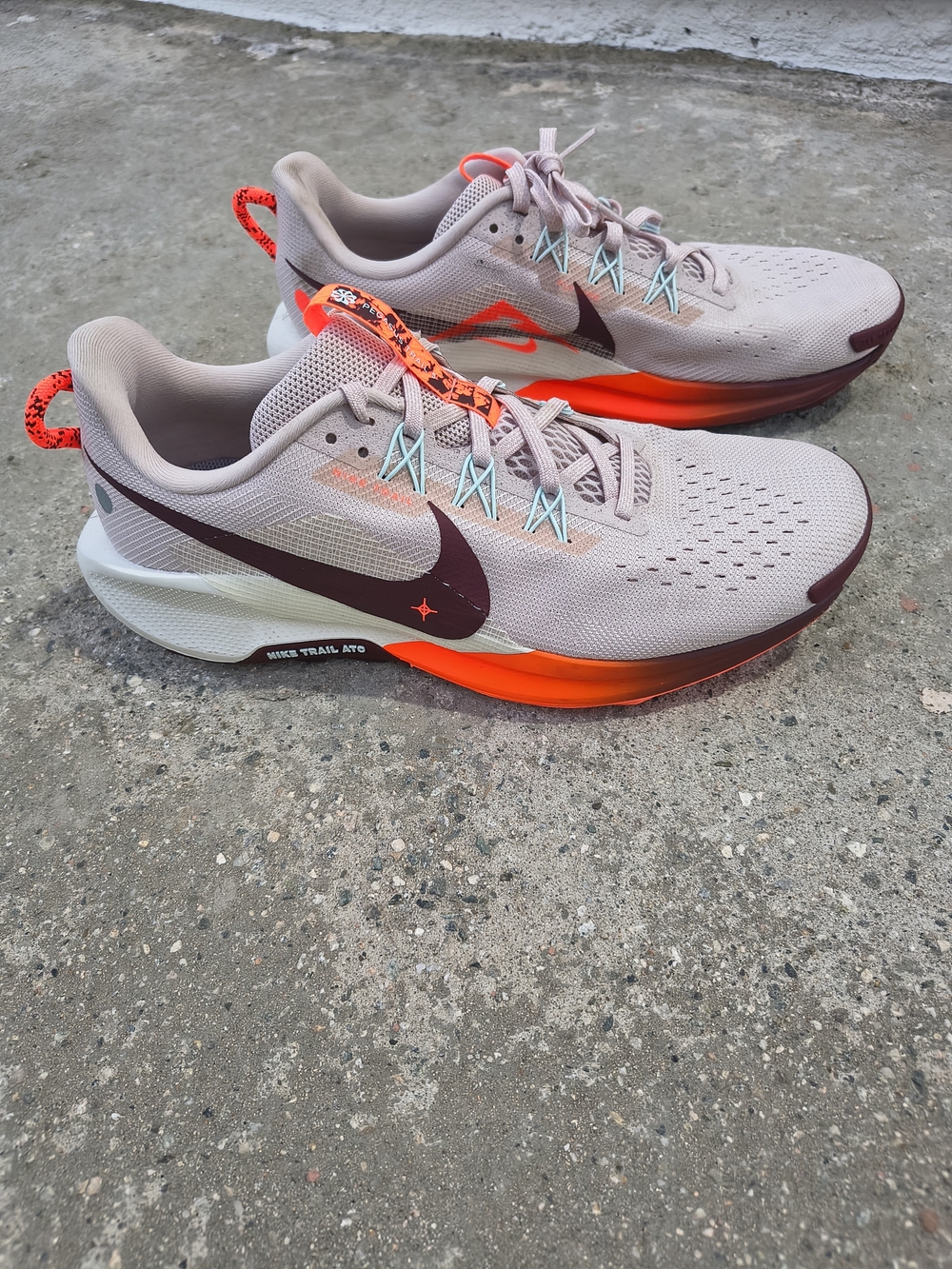 Nike Pegasus Trail Shoes. Silt Red and Hyper Crimson colorway Women Size 10.5
